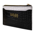 Billetera tarjetero mujer con monedero Zoe Carven negro