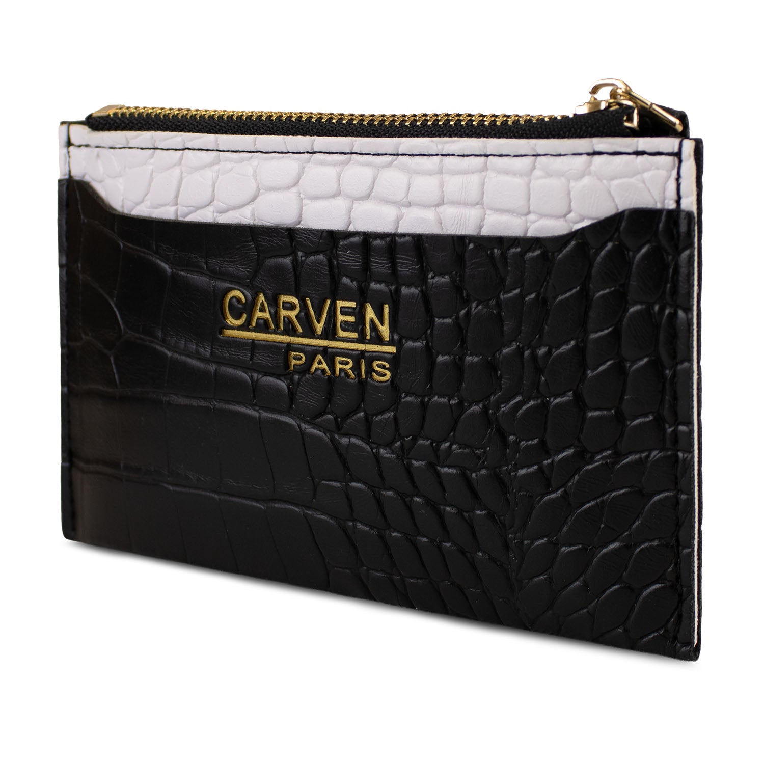 Billetera tarjetero mujer con monedero Zoe Carven negro