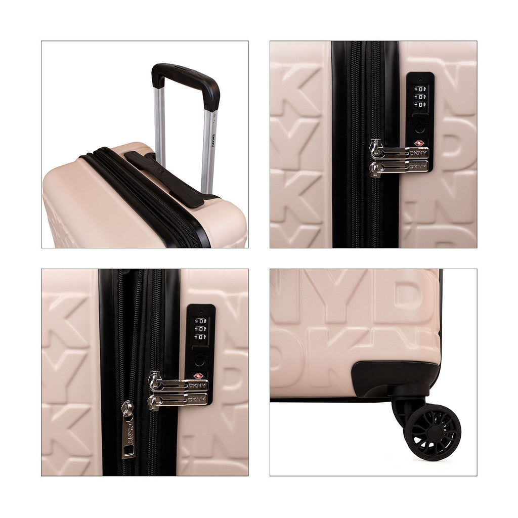 Pack Maleta de Cabina Meghan rosada + Almohada de Viaje Varisty DKNY