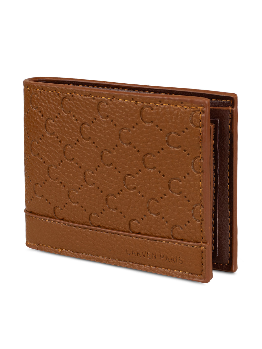 Billetera hombre Lucca café con monedero Carven Paris