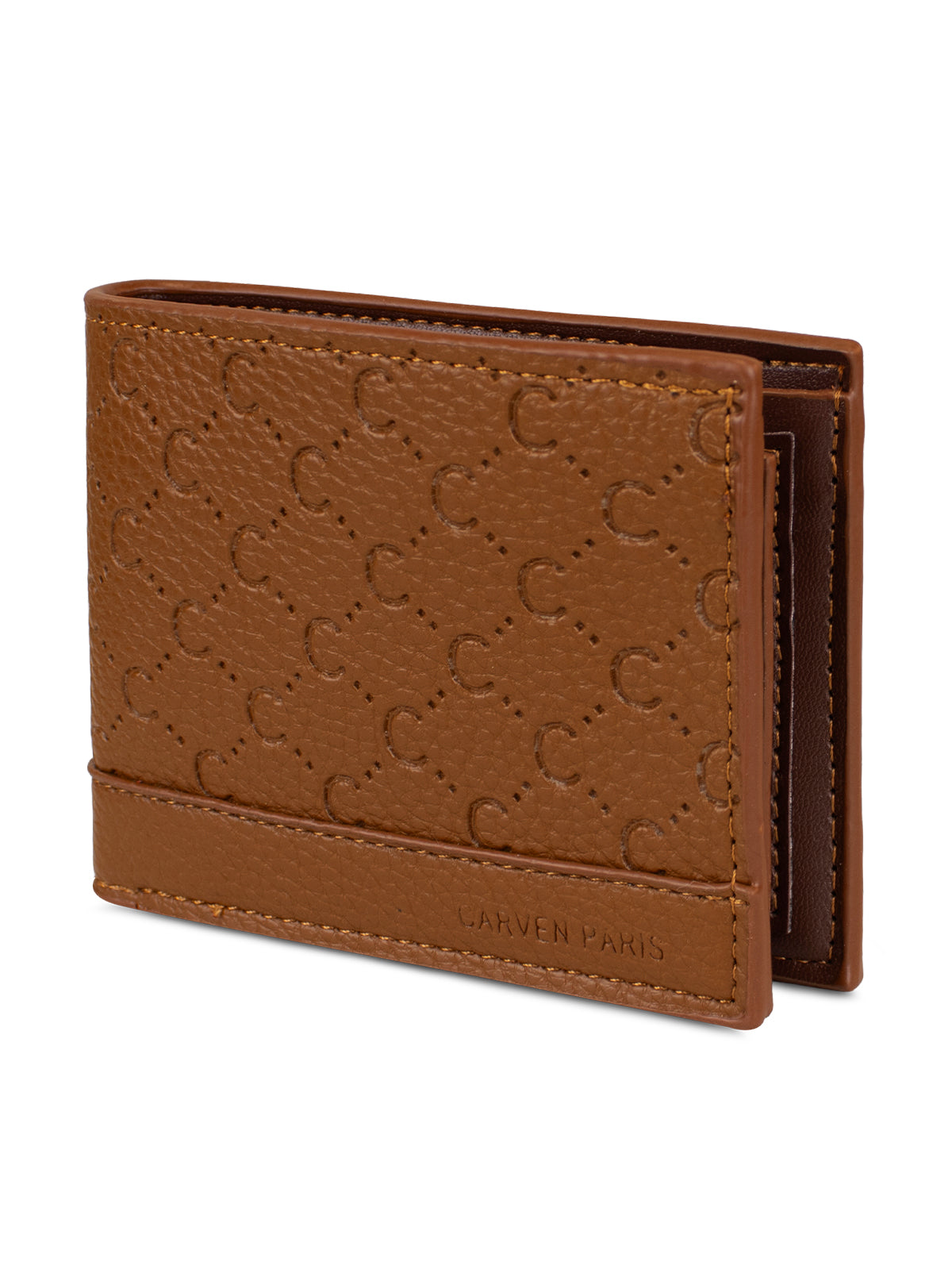 Billetera hombre Lucca café con monedero Carven Paris