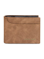Billetera hombre Jack café con monedero Carven Paris