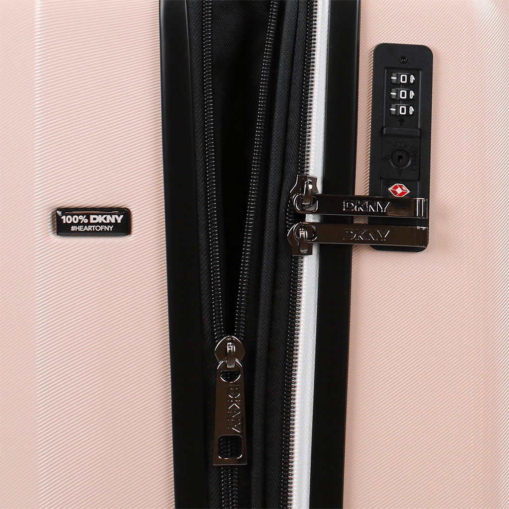 Maleta de cabina DKNY Luxe nude rosado