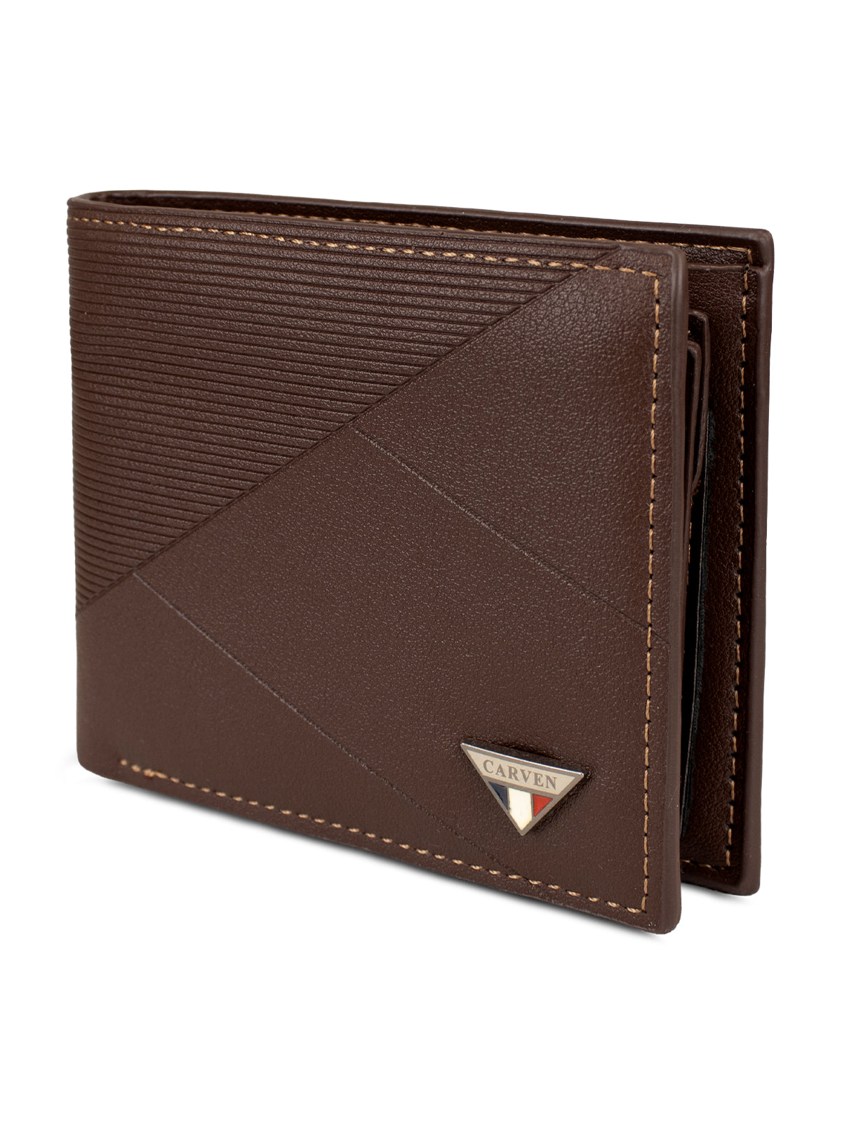 Billetera hombre Enzo café con monedero Carven Paris