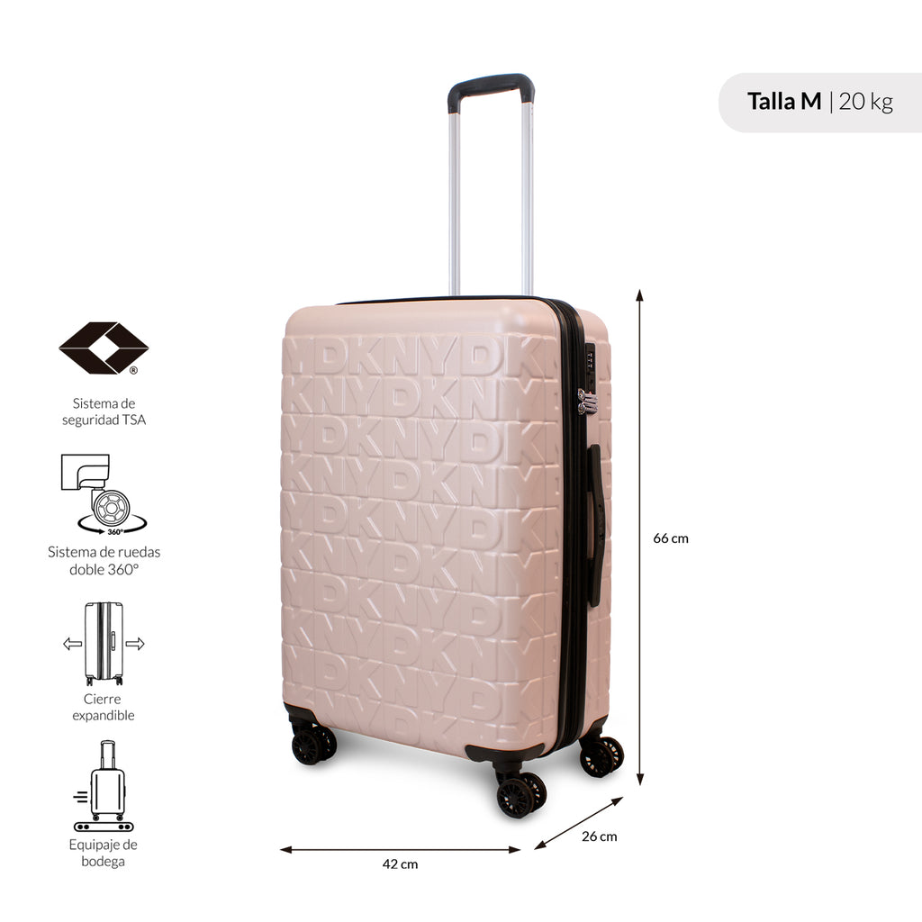 Set Maletas S+M+L Meghan Rosado + Almohada de viaje DKNY