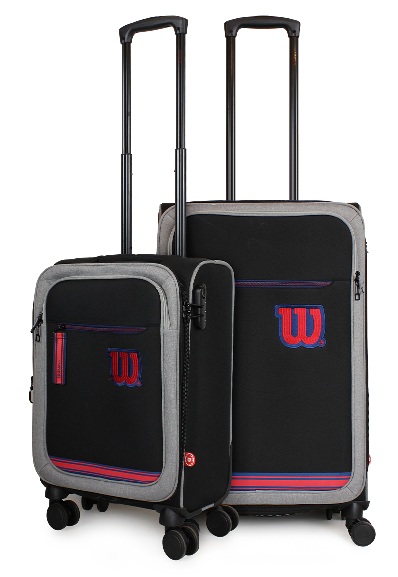 Pack 2 maletas de tela Wilson Sporting S+M negra 10y20k