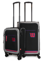 Pack 2 maletas de tela Wilson Sporting S+M negra 10y20k