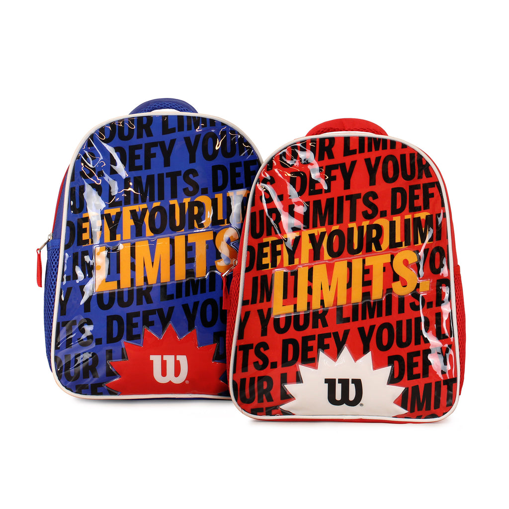 Pack Wilson 2 mochilas infantil Luck roja y azul