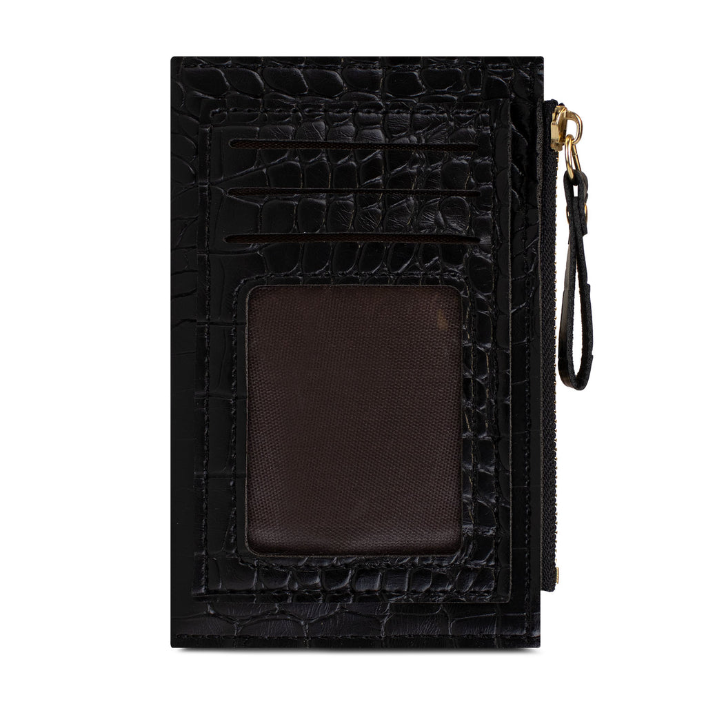 Billetera tarjetero mujer con monedero Zoe Carven negro