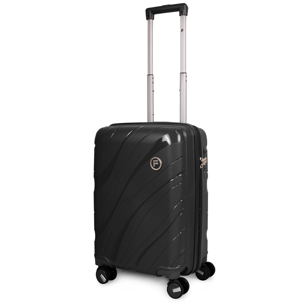 Pack Maleta cabina S Lola 10kg + Mochila Urbanix Fila 16lts negro-silver dorado