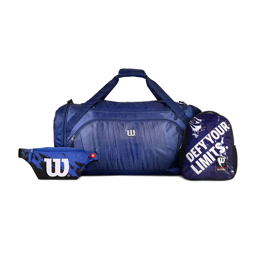 Pack bolso Bolt + Mochila Logan + Banano Apolo azul