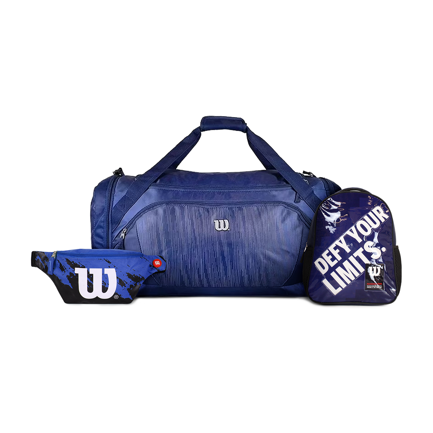 Pack bolso Bolt + Mochila Logan + Banano Apolo azul