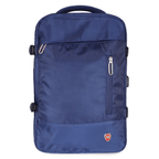 Mochila viaje Viral con usb azul