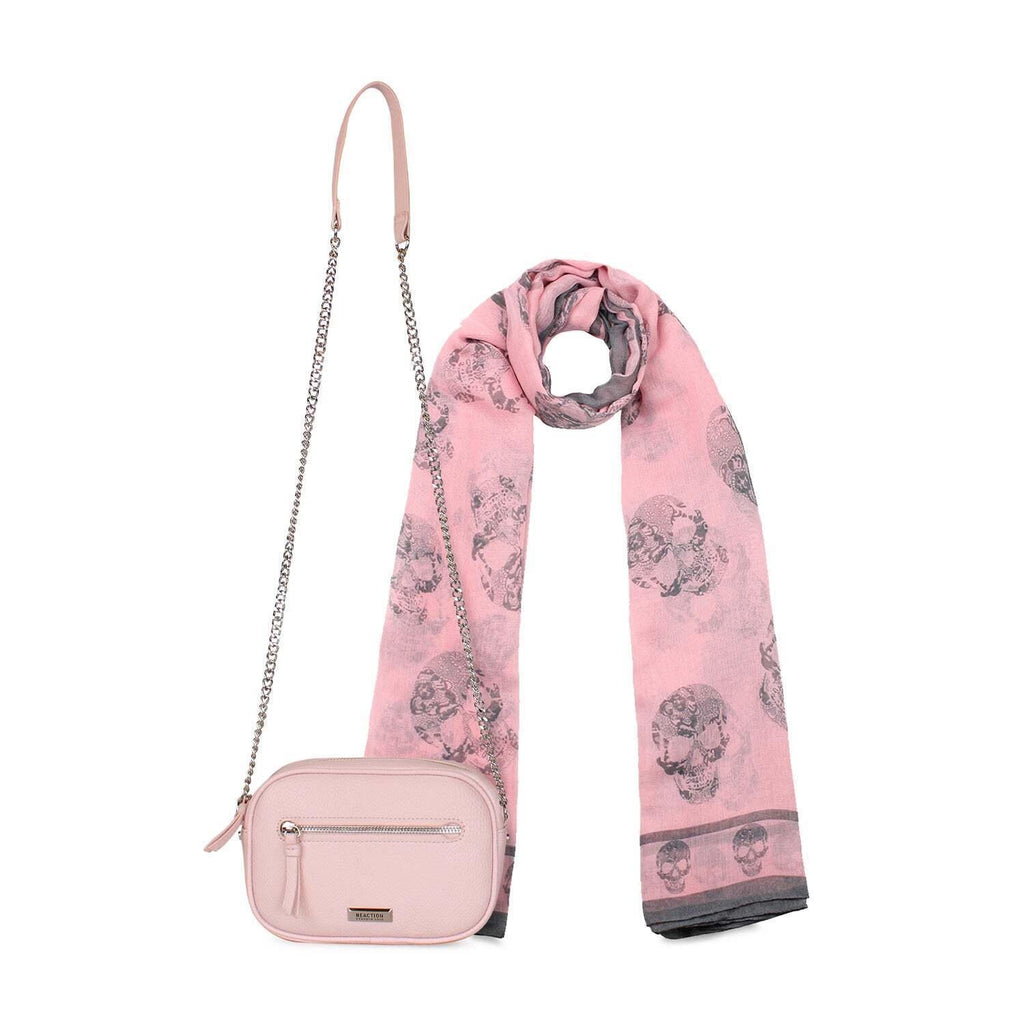 Pack cartera Calixta + pañuelo Oni rosa