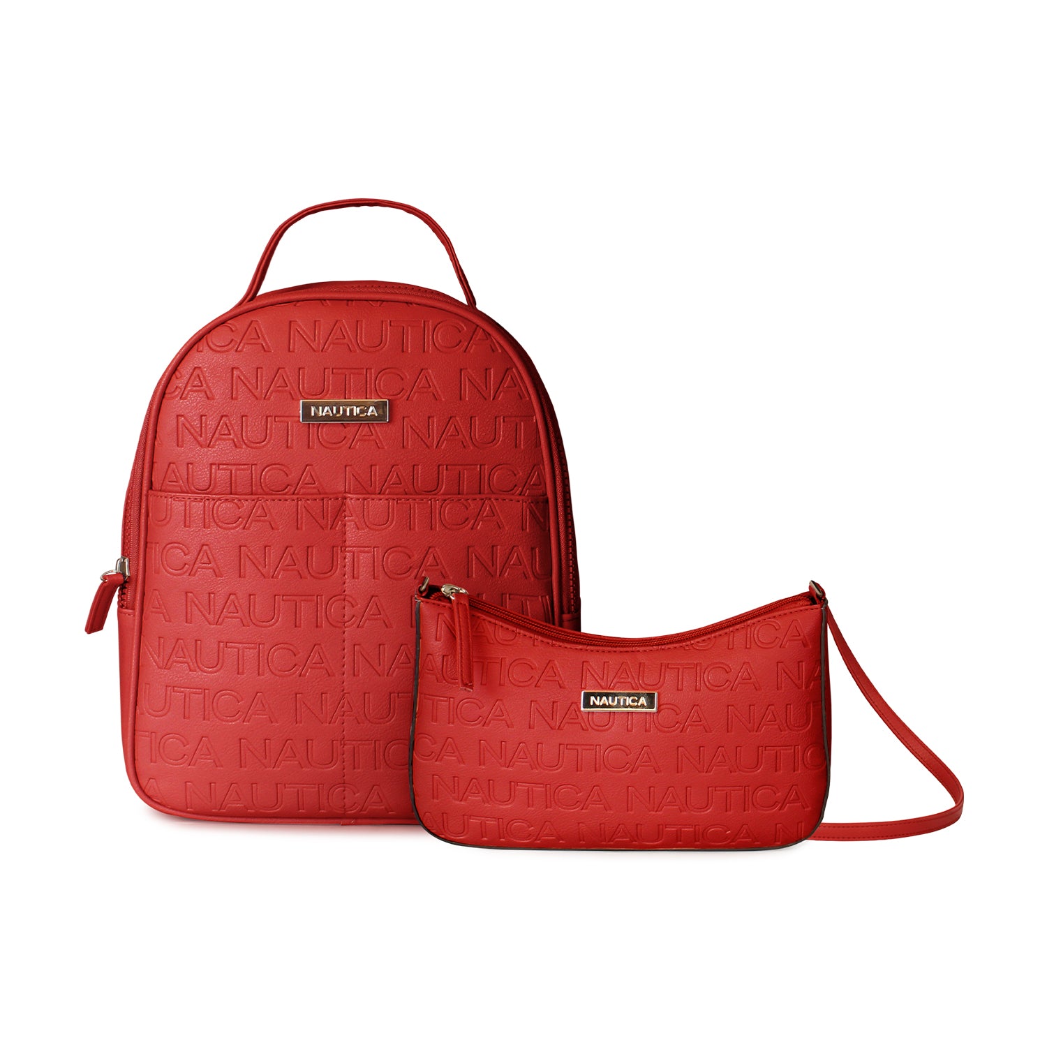 Pack Mochila Queen + Cartera Lady rojo
