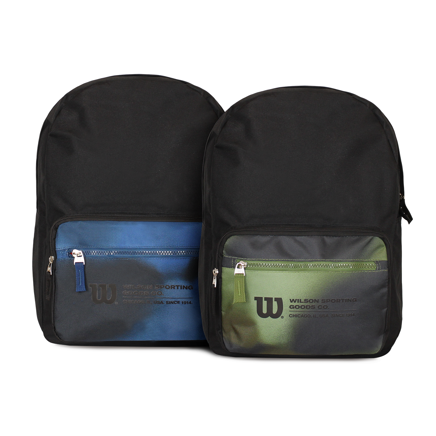 Pack Wilson 2 Mochilas Portland negro-azul,negro verde