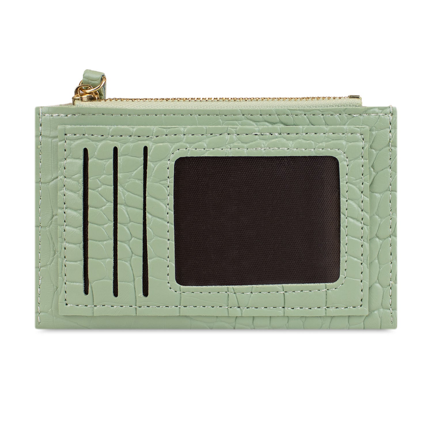 Billetera tarjetero mujer con monedero Zoe Carven verde