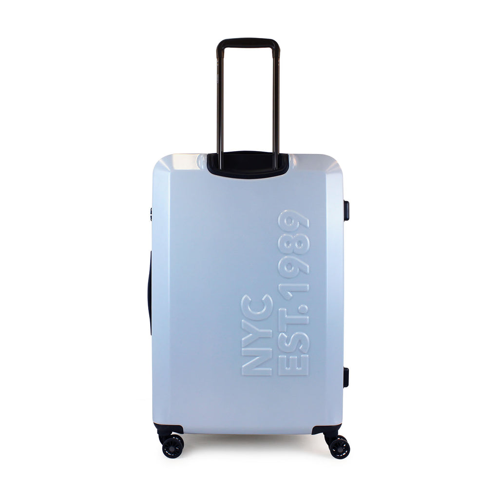 Pack 2 Maletas DKNY Beveled S+L Celeste + Almohada de Viaje Varsity Negra