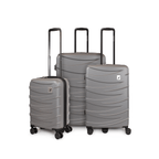 Set 3 maletas S+M+L Mónaco gris