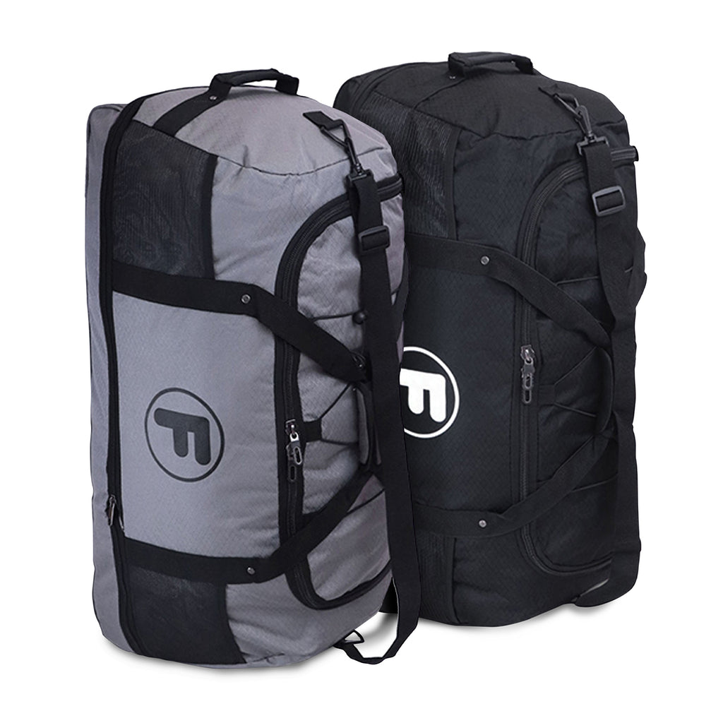 Pack 2 bolsos Goliat XL enrollable 130lts gris