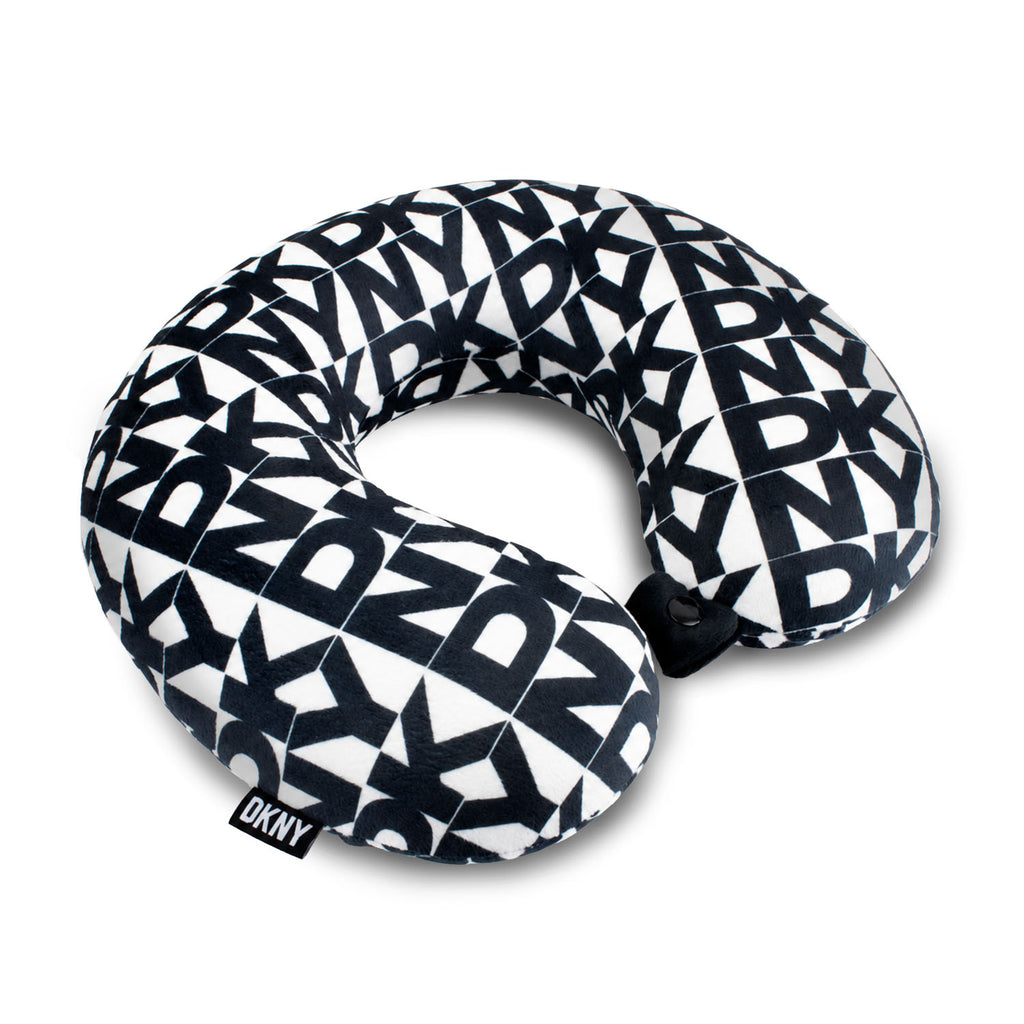 Almohada de Viaje Memory Foam DONNA KARAN letras negras