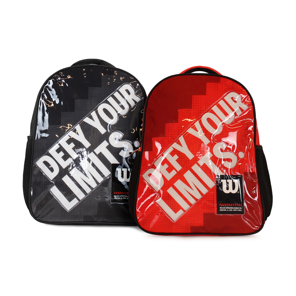 Pack Wilson 2 mochilas infantil Logan roja y negra 