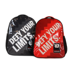 Pack Wilson 2 mochilas infantil Logan roja y negra 