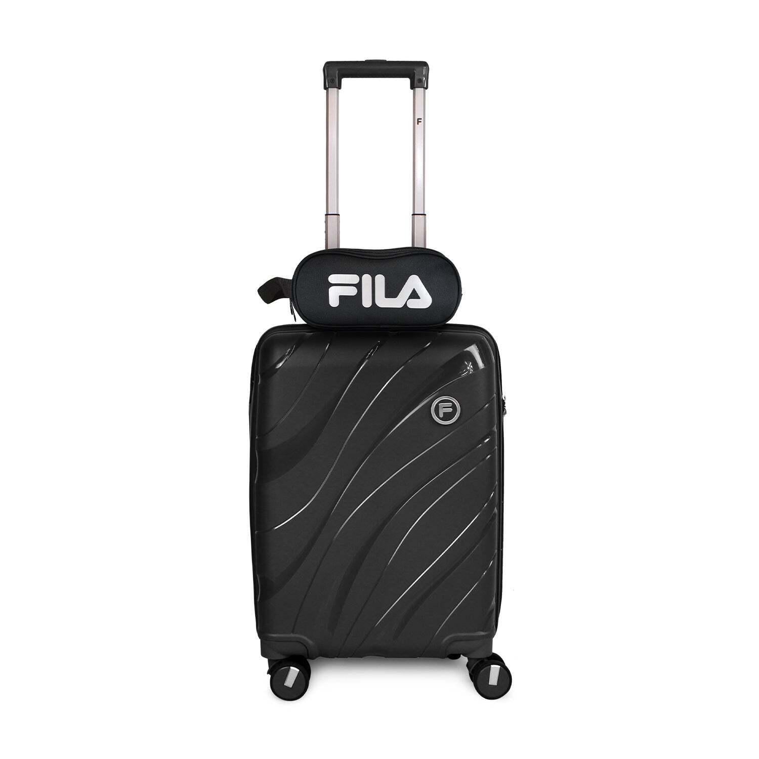 Pack Maleta cabina Lola negra 10K + Estuche Spark rose negro