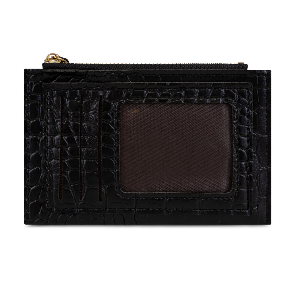 Billetera tarjetero mujer con monedero Zoe Carven negro