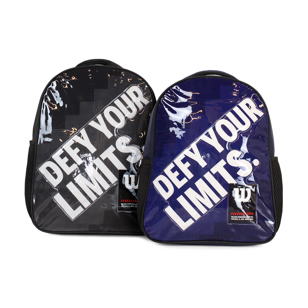 Pack Wilson 2 mochilas infantil Logan negra y azul