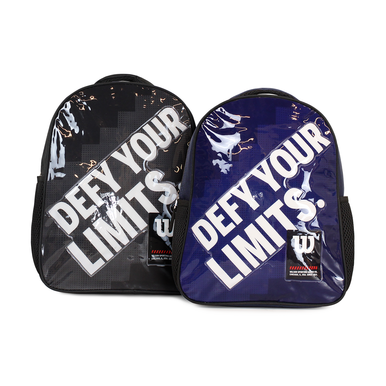 Pack Wilson 2 mochilas infantil Logan negra y azul