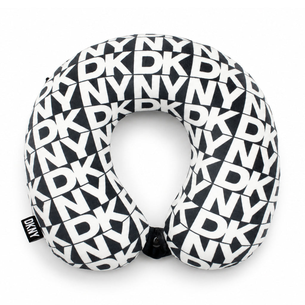Almohada de Viaje Memory Foam DONNA KARAN letras blancas