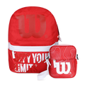 Pack Mochila Defy + Bandolera Harlem Roja rojo