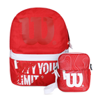 Pack Mochila Defy + Bandolera Harlem Roja rojo