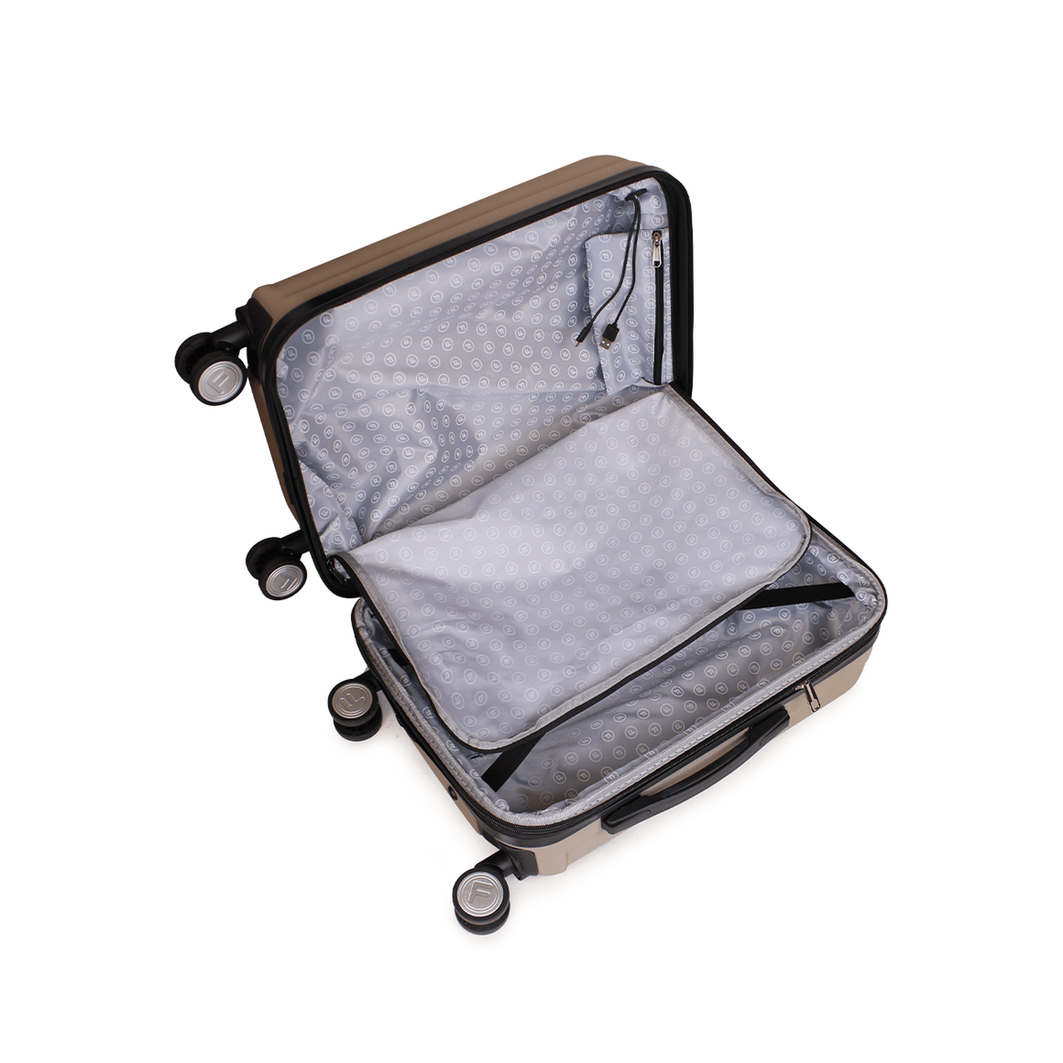 Pack Maleta cabina Flip 10kg + Bolso Fila Bolonia café