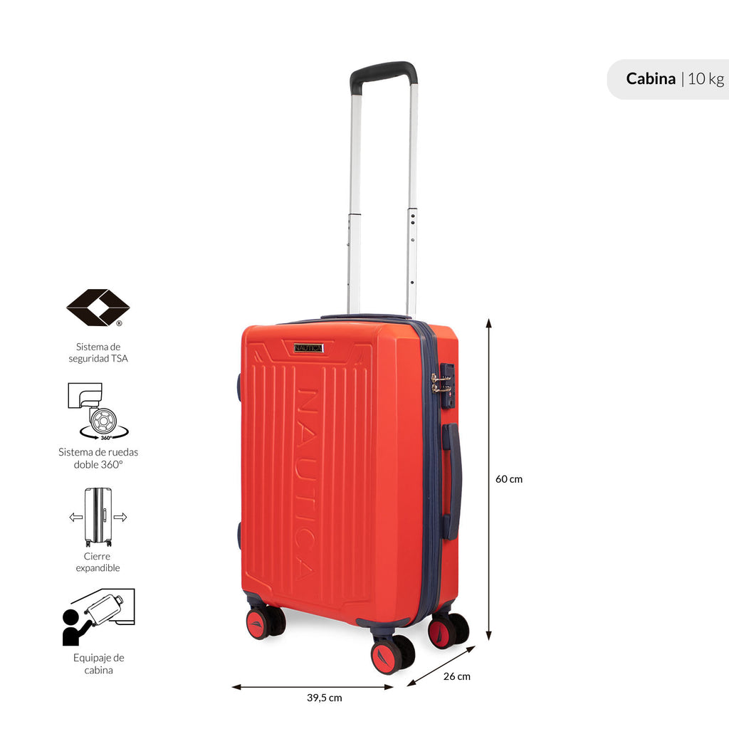 Pack 2 maletas S+L Copper naranja
