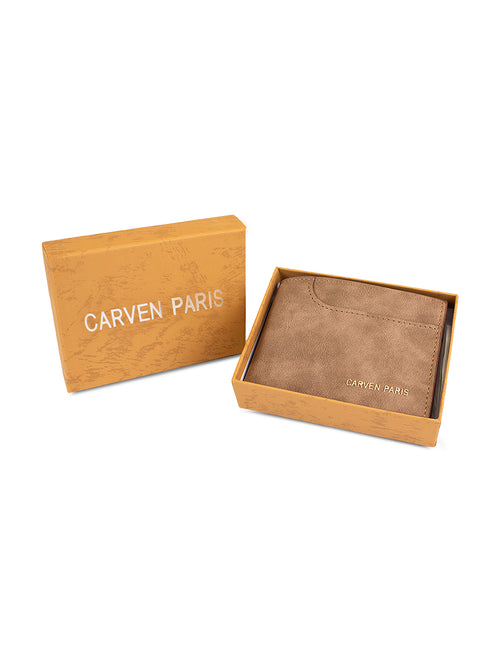 Billetera hombre Jack café con monedero Carven Paris