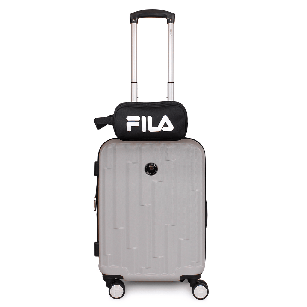 Pack Maleta cabina con usb Flip 10kg + Neceser Spark Fila gris