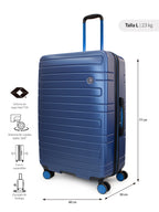 Pack 2 maletas M+L Milan azul