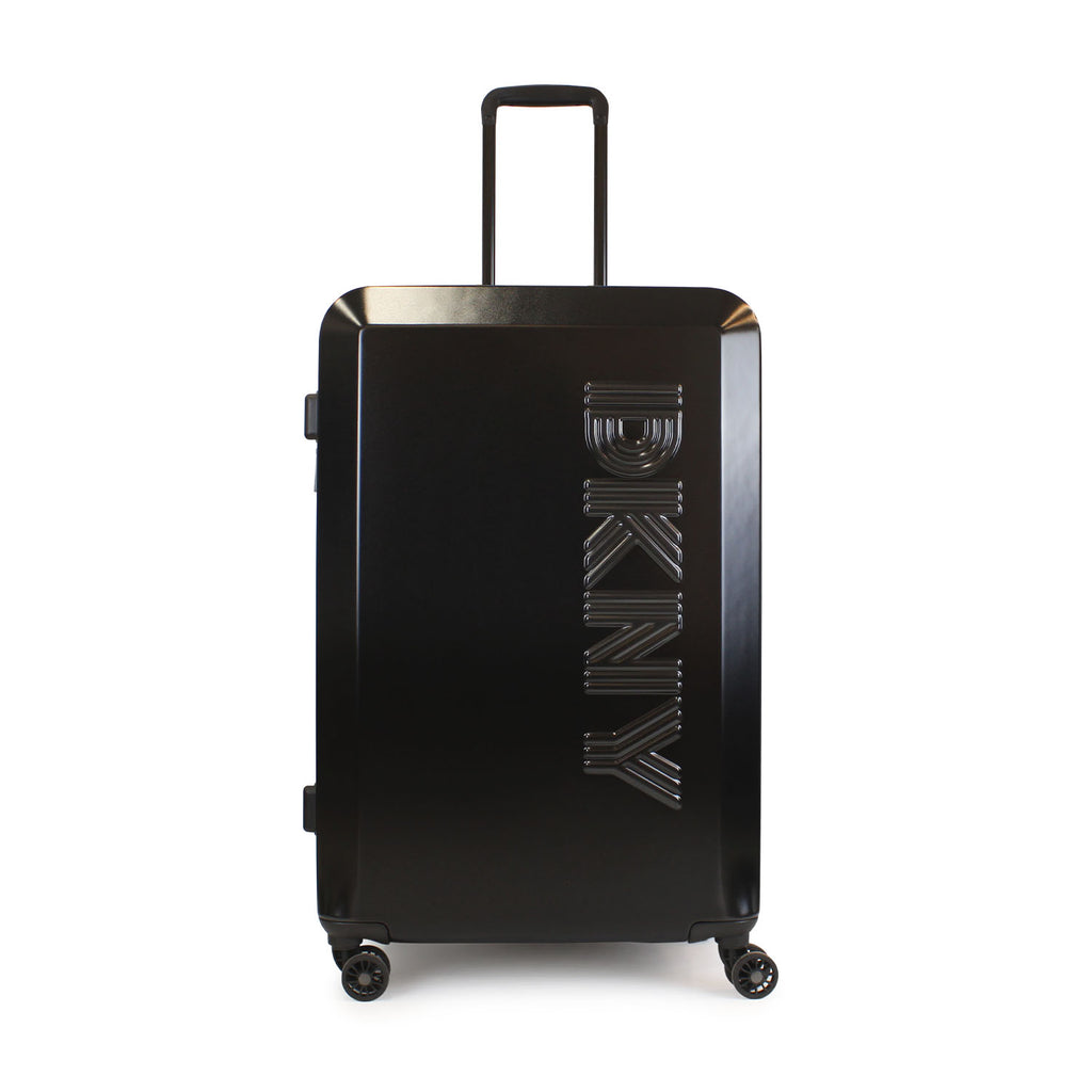 Pack 2 Maletas DKNY Beveled S+L negra + Almohada de Viaje Memory Foam