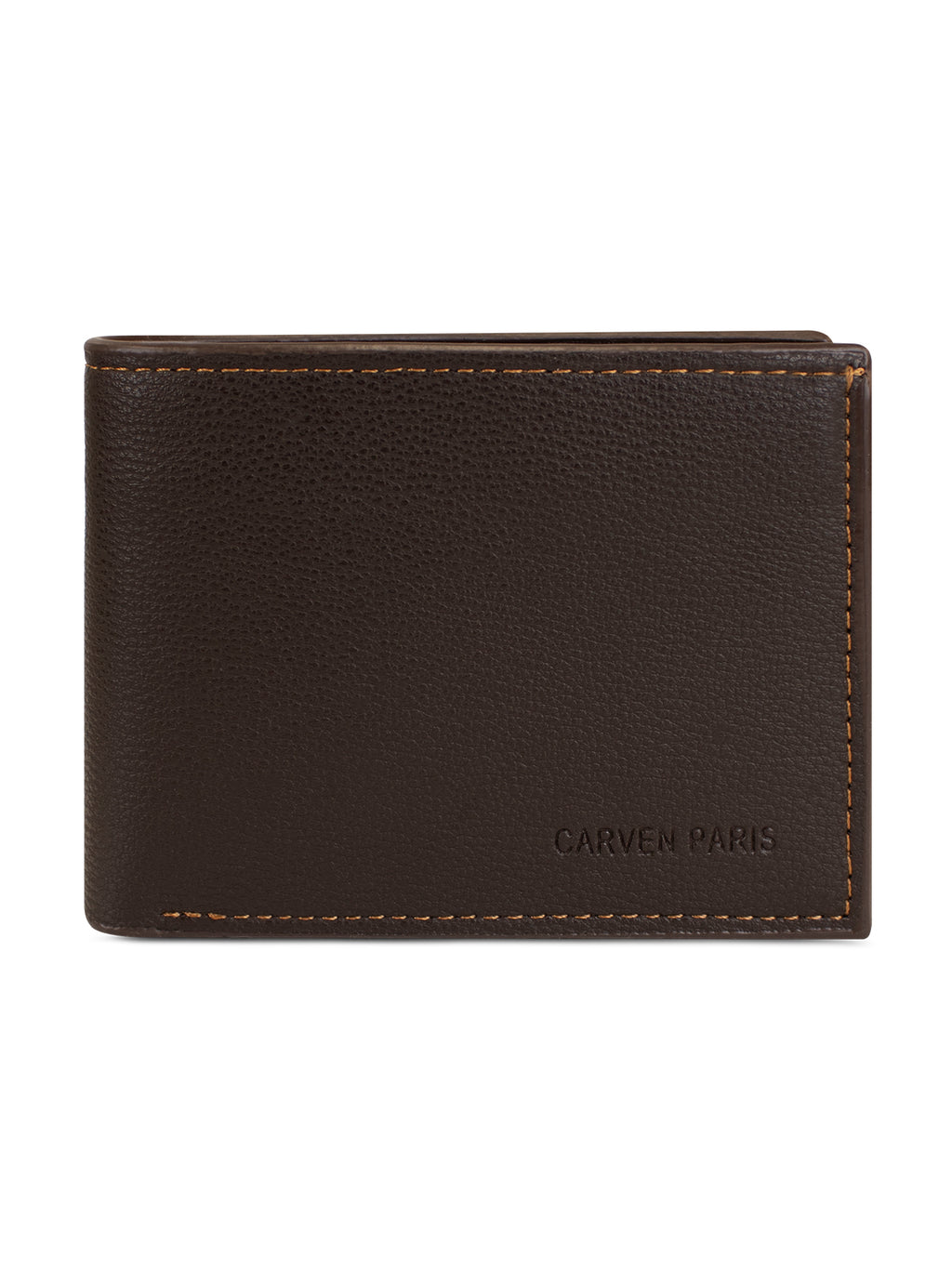 Billetera hombre Bruno café oscuro con monedero Carven Paris