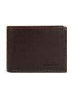 Billetera hombre Bruno café oscuro con monedero Carven Paris