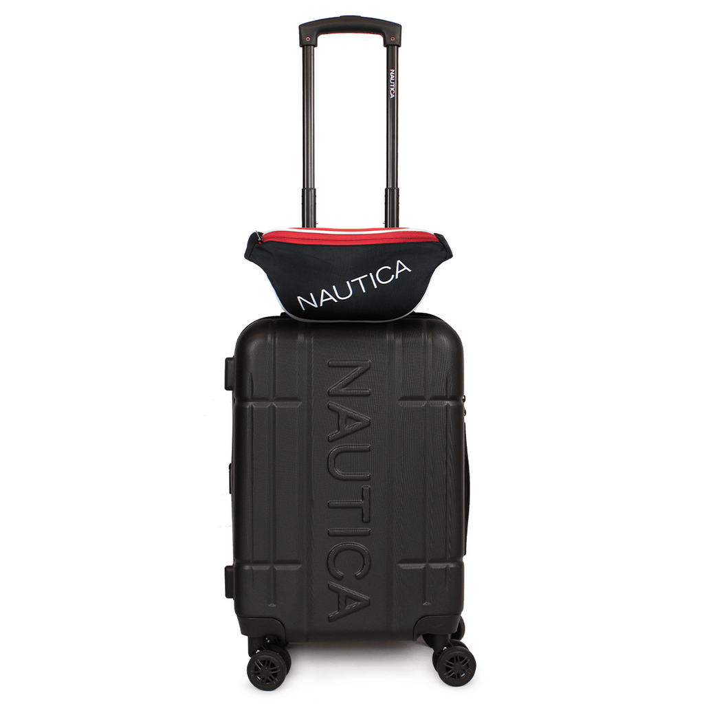 Pack Maleta cabina Amsterdam 10k negra + Banano Kappa Nautica negro