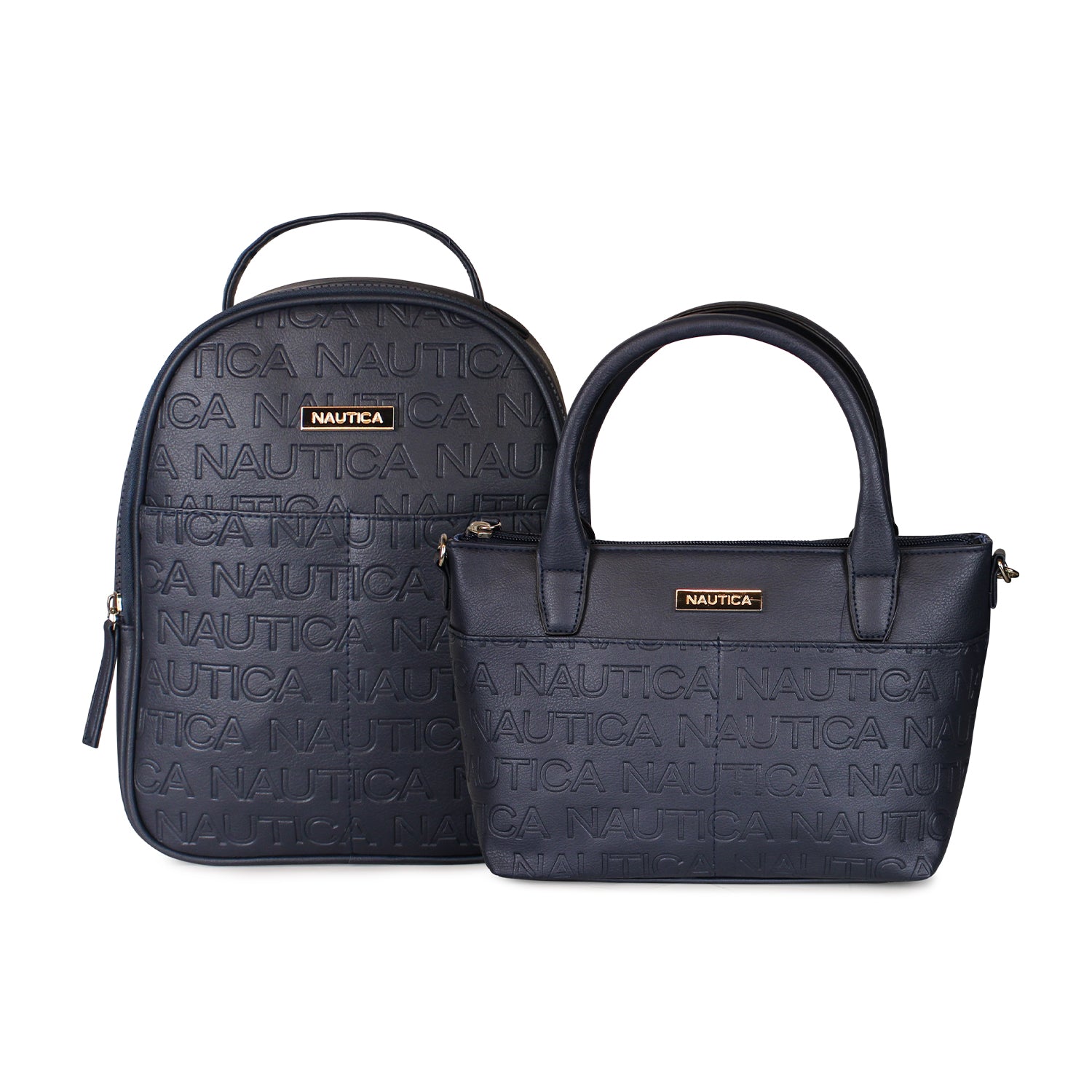 Pack Mochila Queen + Bolso tipo cartera Delray azul