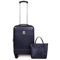 Pack Maleta cabina Bora (10 Kg) + Cartera Leeway azul