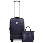 Pack Maleta cabina Bora (10 Kg) + Cartera Leeway azul
