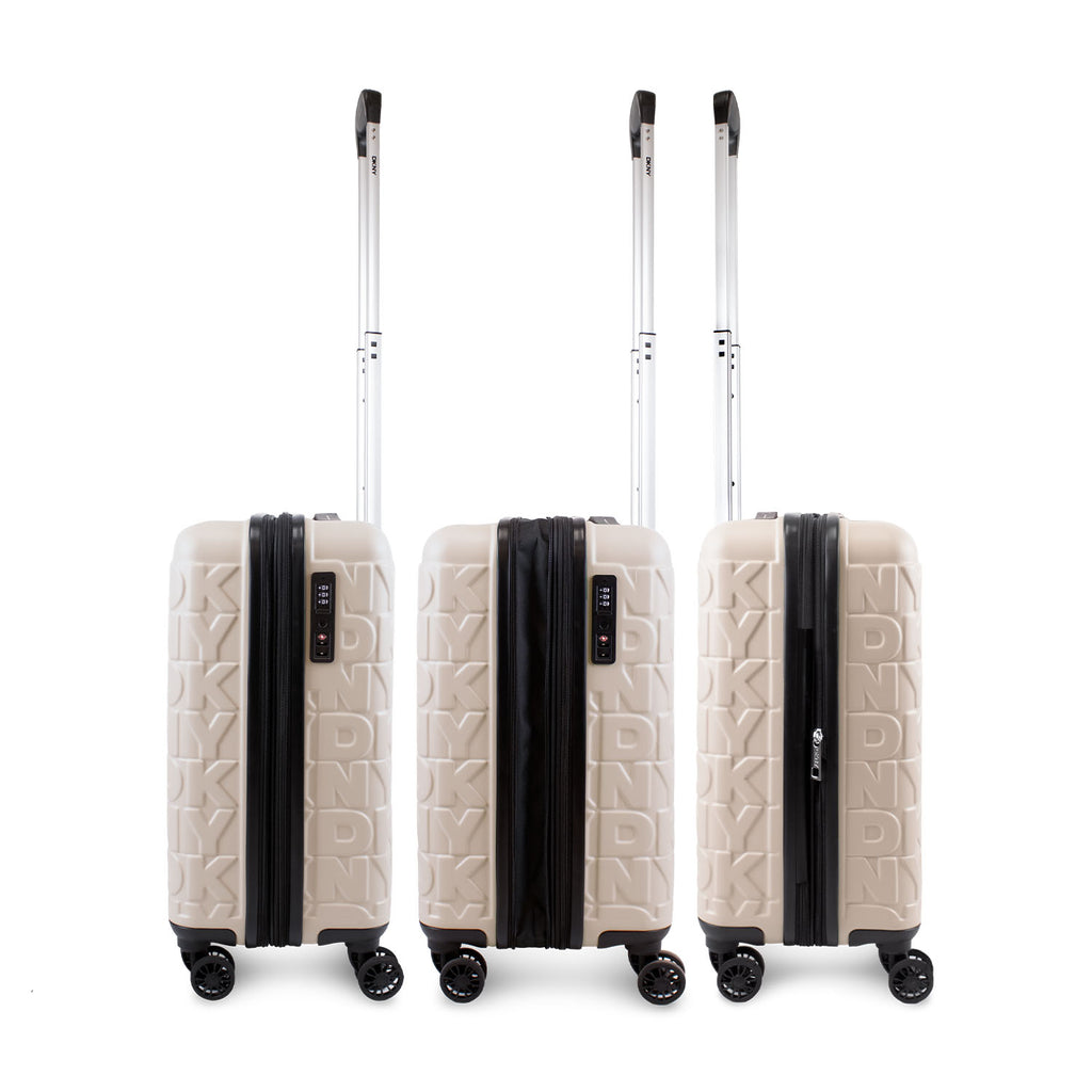 Pack Maleta de Cabina Meghan beige + Almohada de Viaje DKNY