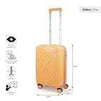 Pack Maleta de cabina Slay + Neceser Spark Fila amarillo
