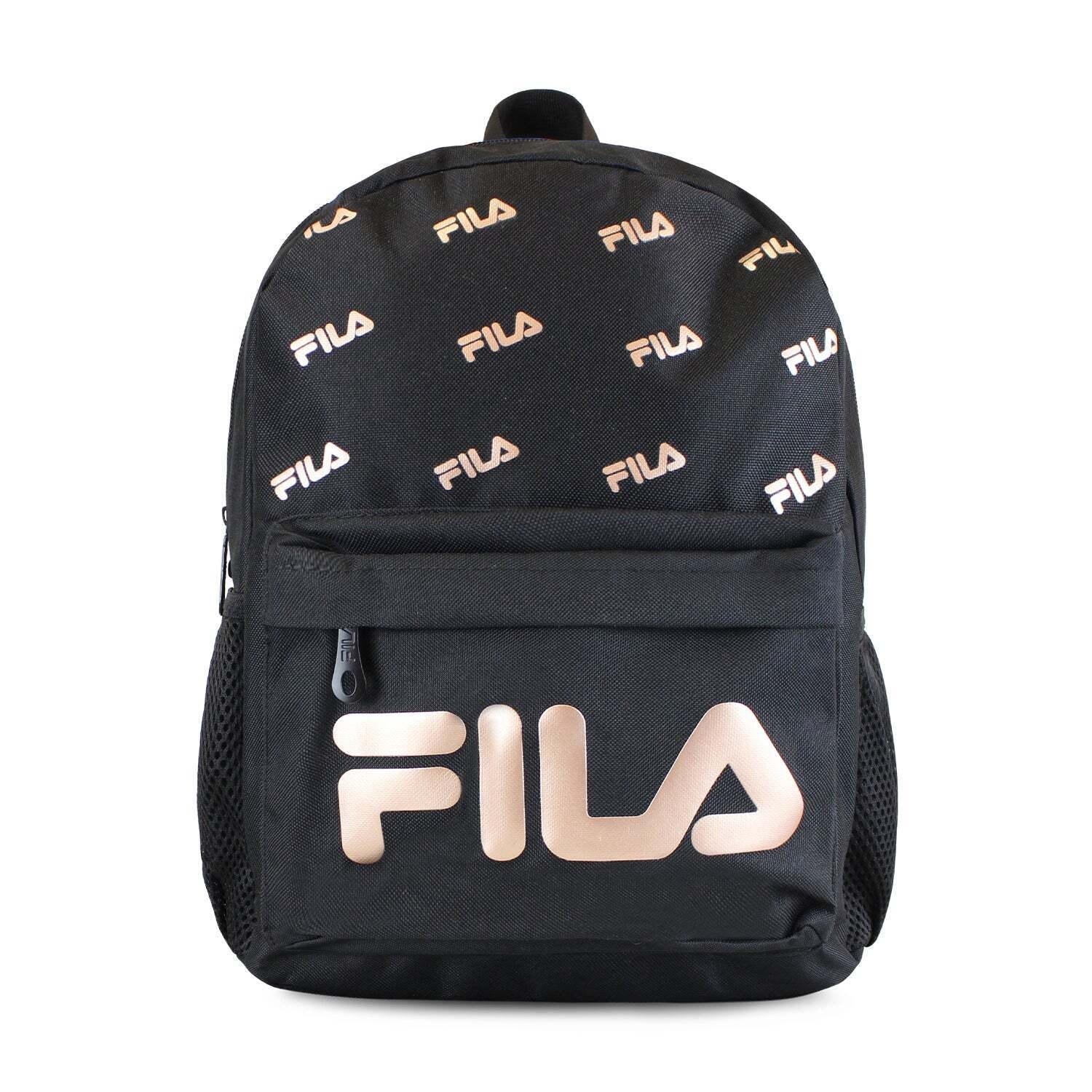 Pack Maleta cabina S Lola 10kg + Mochila Urbanix Fila 16lts negro-rose gold 