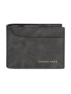 Billetera hombre Jack negra con monedero Carven Paris